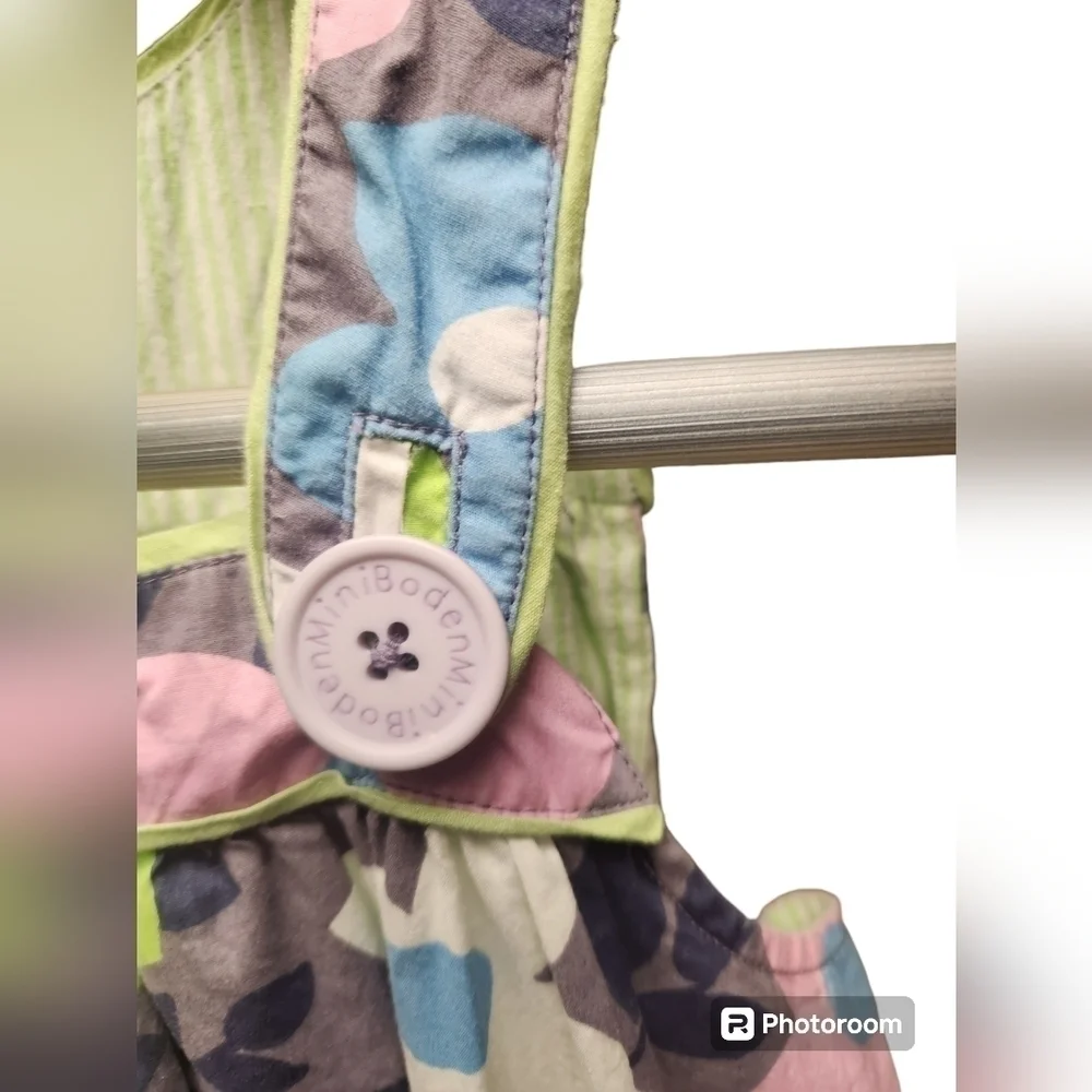 Mini Boden Floral Pinafore sz. 7-8